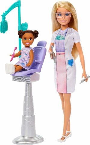 Barbie Dentist with Blonde Fashion Doll Furniture & Accessories
