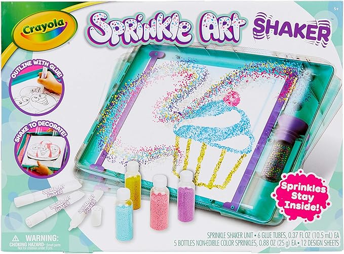 Crayola Sprinkle Art Shaker Rainbow Arts and Crafts