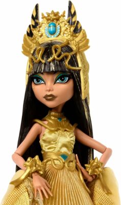 Monster High Howliday Doll Winter Edition Cleo De Nile Collectible in Golden Gown