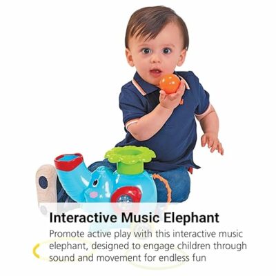 PlayGo Pop and Hoop Musical Rolling Elephant
