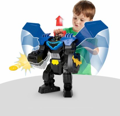 Fisher Price Imaginext DC Super Friends Batman Flight Mech with Lights Sounds Motion Action Figure
