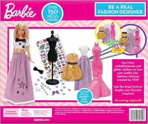 Tara Toys Barbie Be a Real Fashion Designer Classic Set DIY Doll Clothing Kit