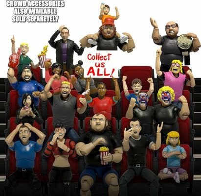 Ultimate Wrestling Crowd Fan Figures Four Pack