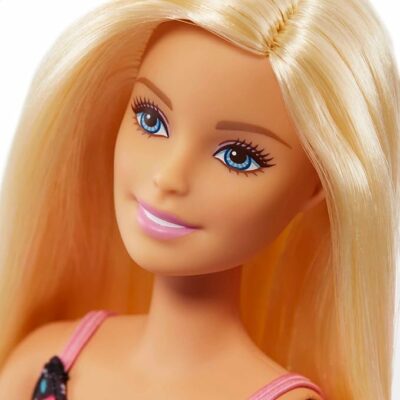 Barbie Doll Blonde and Grocery Store with Rolling Cart and Working Belt