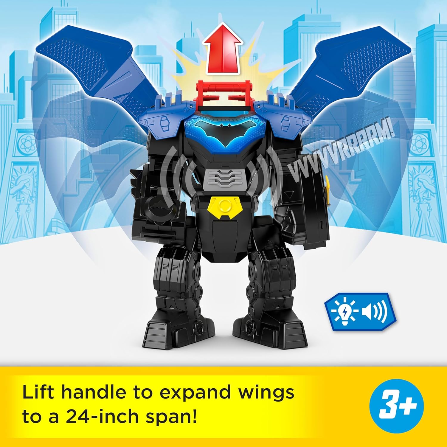 Fisher Price Imaginext DC Super Friends Batman Flight Mech with Lights Sounds Motion Action Figure Fisher Price Imaginext DC Super Friends Batman Flight Mech with Lights Sounds Motion Action Figure