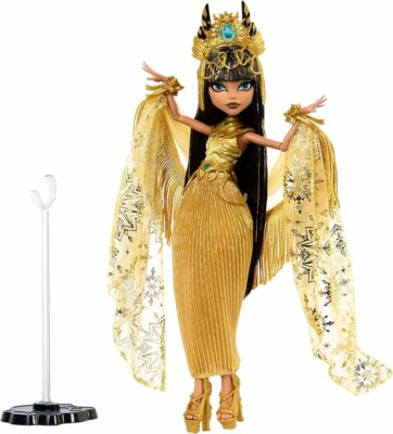 Monster High Howliday Doll Winter Edition Cleo De Nile Collectible in Golden Gown