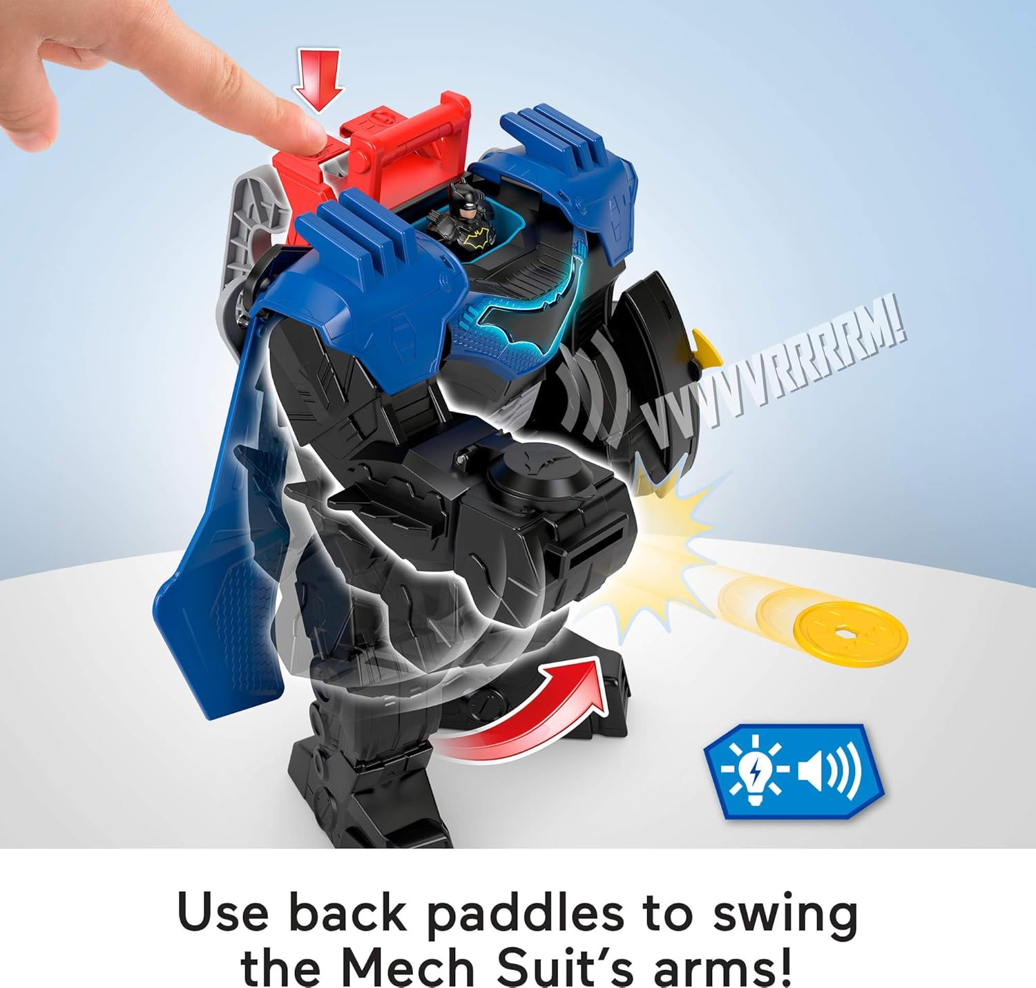 Fisher Price Imaginext DC Super Friends Batman Flight Mech with Lights Sounds Motion Action Figure Fisher Price Imaginext DC Super Friends Batman Flight Mech with Lights Sounds Motion Action Figure
