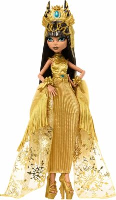 Monster High Howliday Doll Winter Edition Cleo De Nile Collectible in Golden Gown