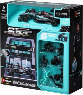 Bburago 143 2024 Race Mercedes W15 Pit Pass