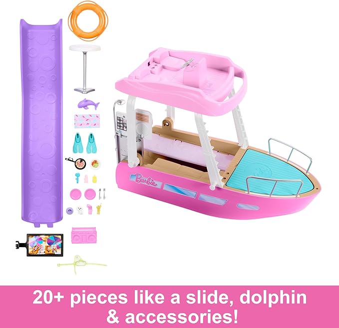 Barbie Dream Boat Playset with 20+ Ocean Themed Accessories Barbie Dream Boat Playset with 20+ Ocean Themed Accessories