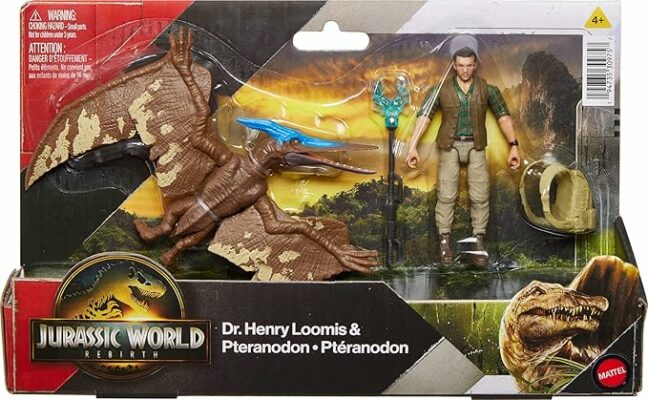 Mattel Jurassic World Rebirth Human & Dinosaur Figure Pack