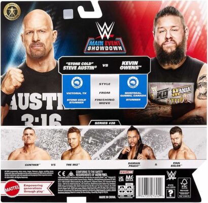 Mattel WWE Main Event Championship Showdown 2 Pack Action Figures