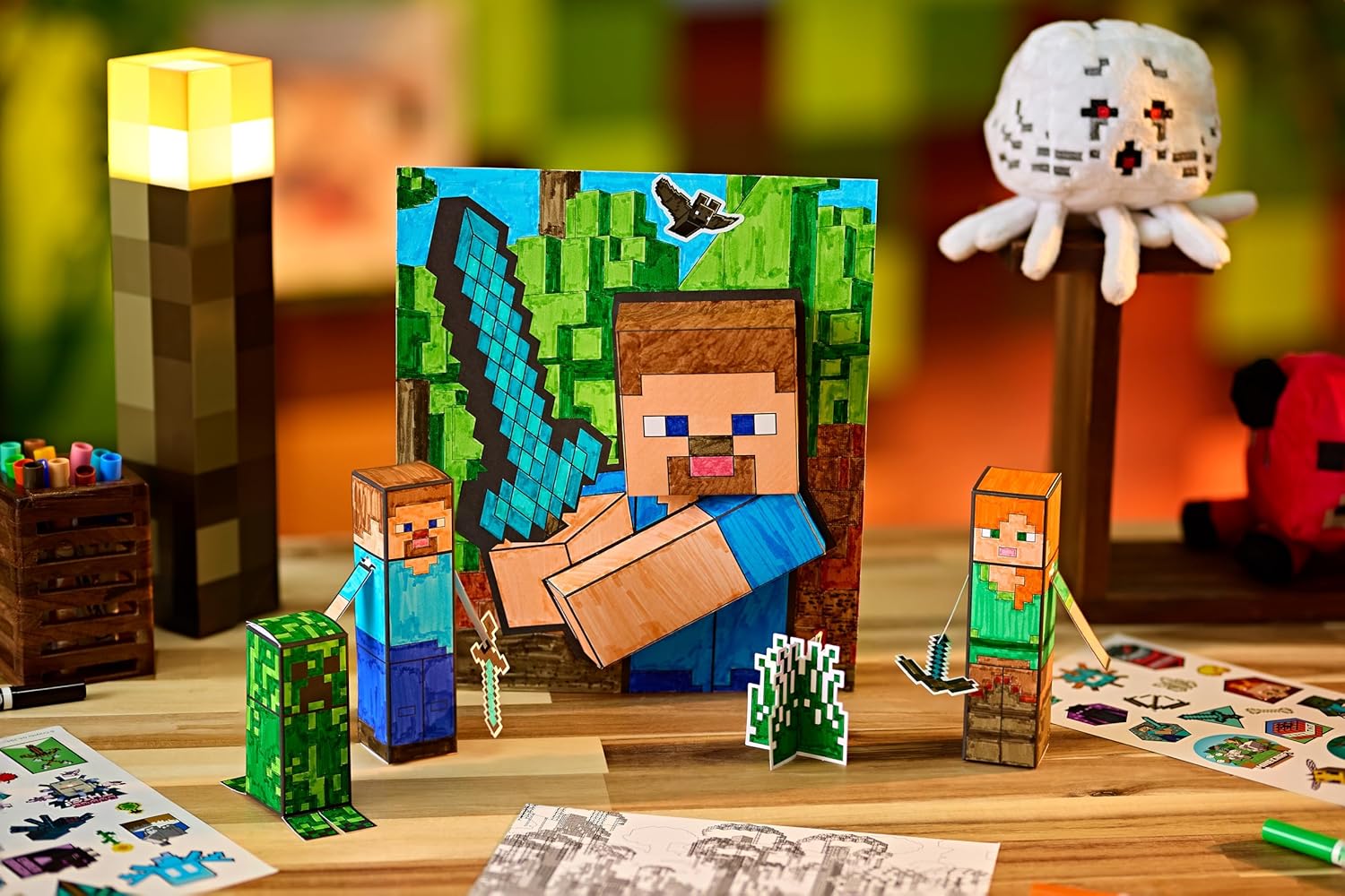 Crayola Minecraft POPs 3D Art Kit for Kids Crayola Minecraft POPs 3D Art Kit for Kids