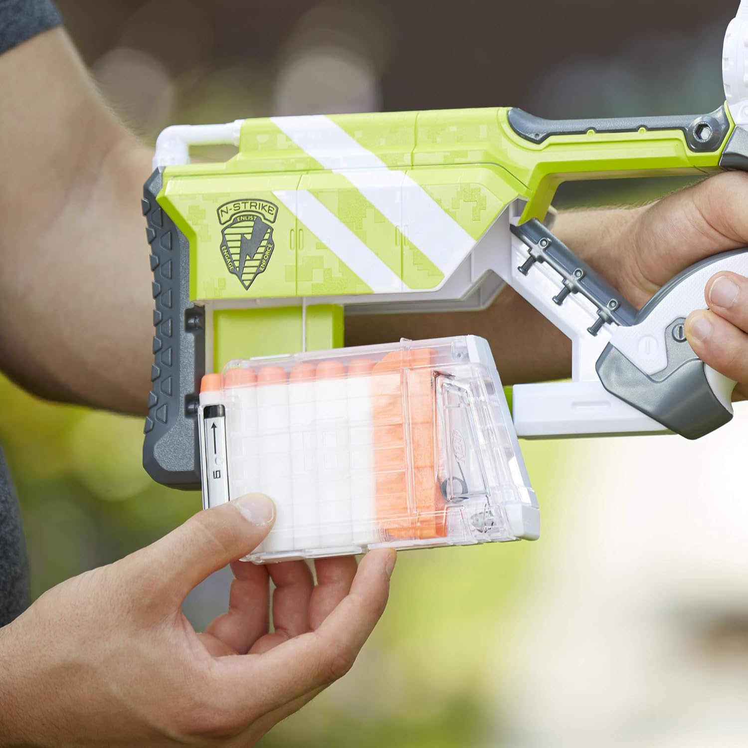 NERF Longstrike Modulus Toy Blaster with Barrel Extension NERF Longstrike Modulus Toy Blaster with Barrel Extension