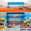 Hot Wheels Toy Cars & Track Set Race Case Playset with 2 Vehicles in Scale