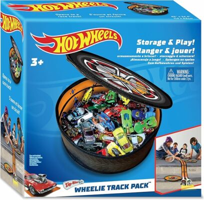 Hot Wheels Tara Toy ZipBin Wheelie Track Pack