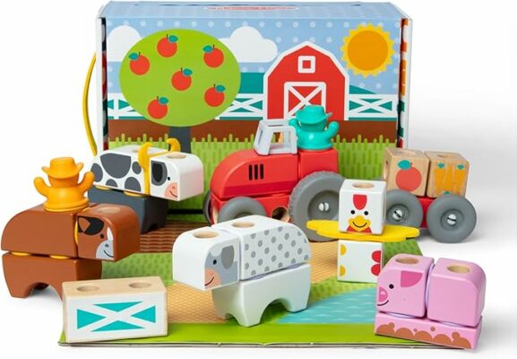 Melissa & Doug Blockables™ Farm Snap and Play