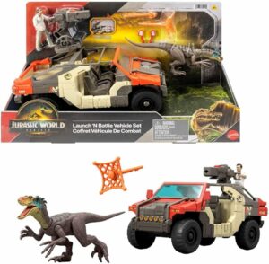 Jurassic World Rebirth Vehicle with 1 Human & 1 Dinosaur Figure