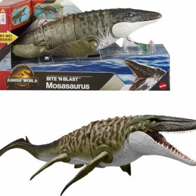 Jurassic World Rebirth Bite N Blast Mosasaurus Action Figure
