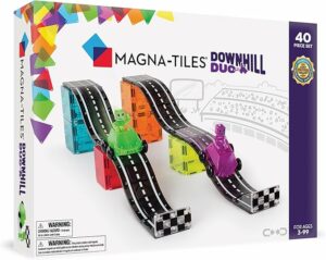 MAGNA TILES Downhill Duo 40 Piece Magnetic Construction Set