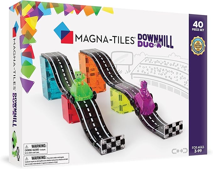 MAGNA TILES Downhill Duo 40 Piece Magnetic Construction Set