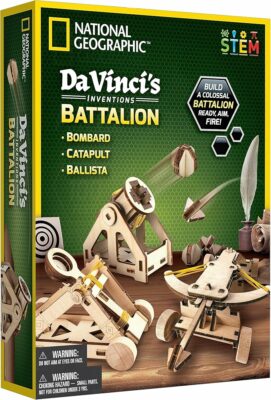 NATIONAL GEOGRAPHIC Da Vinci Model Kit Catapult Kit for Kids