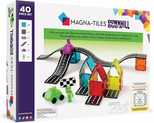 MAGNA TILES Downhill Duo 40 Piece Magnetic Construction Set