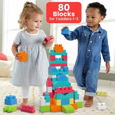 MEGA BLOKS First Builders Toddler Blocks Toys Set