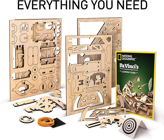 NATIONAL GEOGRAPHIC Da Vinci Model Kit Catapult Kit for Kids NATIONAL GEOGRAPHIC Da Vinci Model Kit Catapult Kit for Kids