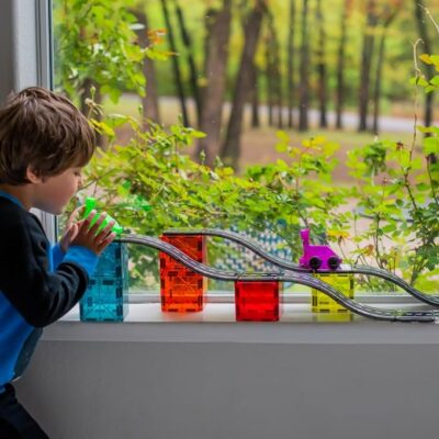 MAGNA TILES Downhill Duo 40 Piece Magnetic Construction Set