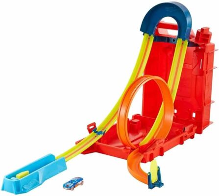 Hot Wheels Toy Car Set Track Builder Unlimited Playset Fuel Can Stunt Box