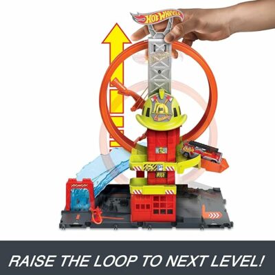 Hot Wheels City with 1 Toy Car Kid Powered Elevator
