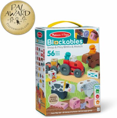 Melissa & Doug Blockables™ Farm Snap and Play