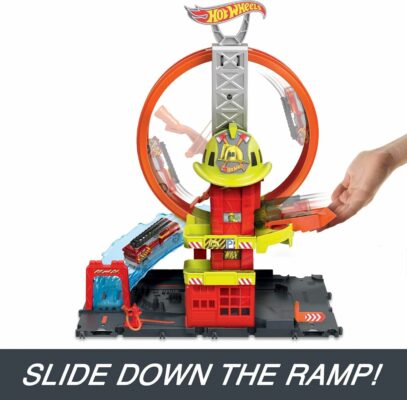 Hot Wheels City with 1 Toy Car Kid Powered Elevator