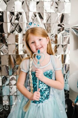Frozen Themed Princess Crown & Wand Set