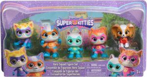 Disney Junior SuperKitties Hero Squad 5 Piece Figure Set