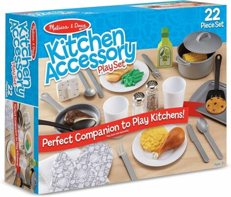 Melissa & Doug 22 Piece Play Kitchen Accessories Set