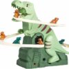 Dinosaur Chasing Race Track Dinosaur Climbing Slide Music Toy