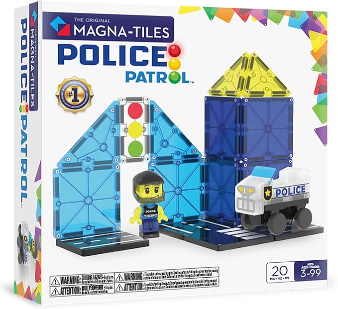 MAGNA TILES Police Patrol 20 Piece