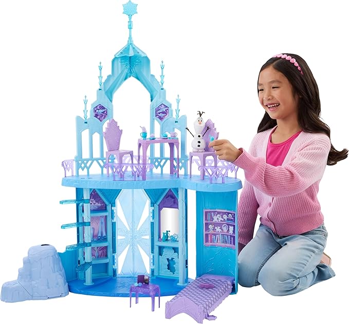 Disney Frozen Elsa Ice Castle Playset with Olaf Figure