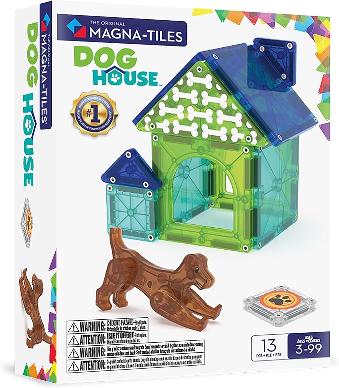 MAGNA TILES Dog House 13 Piece Magnetic Set