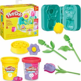 Play-Doh Tulips & Daffodils Flower Toy Kids Arts & Crafts Kit