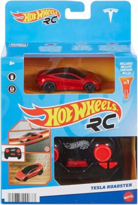 Hot Wheels Toy Car RC Tesla Roadster in Scale