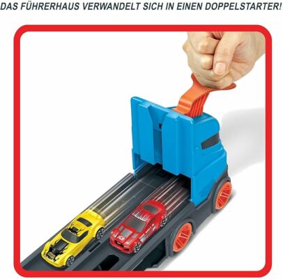 Hot Wheels Speedway Hauler Storage Carrier with 3 Scale Cars