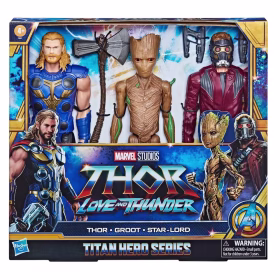 Marvel Avengers Titan Hero Series Thor Groot Star Lord Action Figures