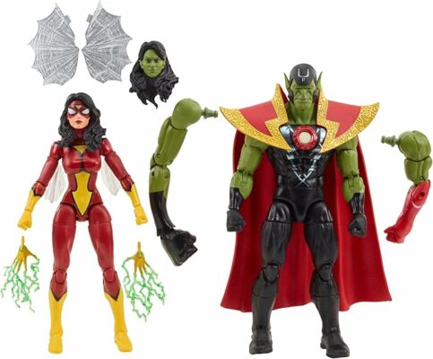 Marvel Legends Series Skrull Queen and Super Skrull Action Figure