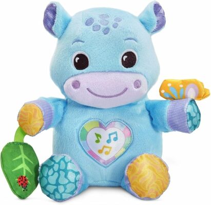 VTech Baby Hug a Hippo Musical Plush Toy with Lights and Textures