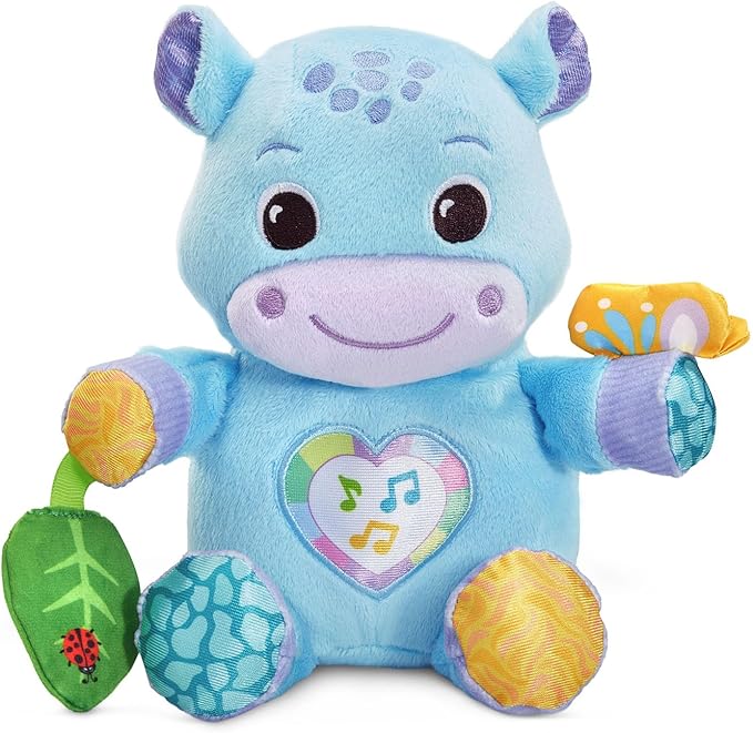VTech Baby Hug a Hippo Musical Plush Toy with Lights and Textures