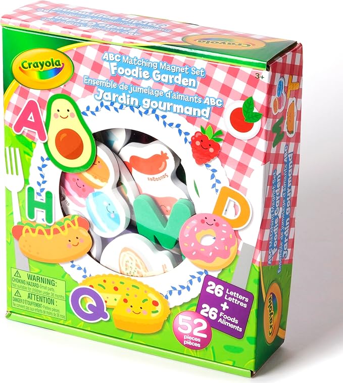 Crayola ABC Matching Magnet Set Foodie Garden