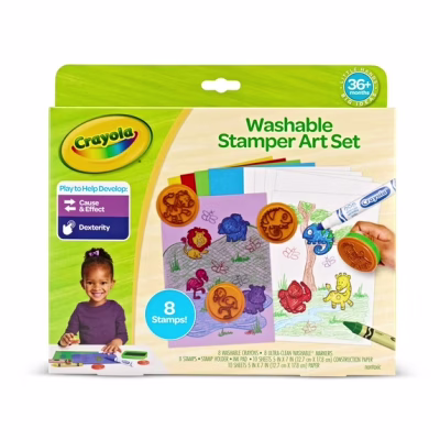 Crayola My First Stamper Art Kit Washable Markers